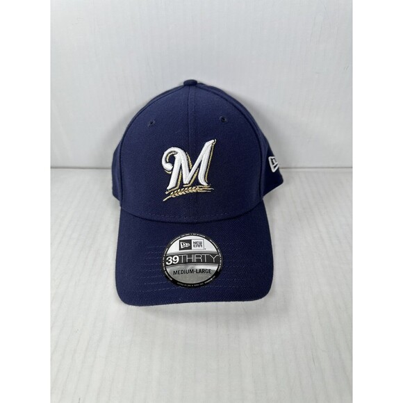 Milwaukee Brewers New Era MLB 39THIRTY Team Classic Hat Size M/L BRAND NEW - Picture 1 of 3